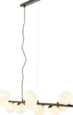 Outlet KARE Design Lampa wisząca Scala Balls Milky Black 150cm - KARE