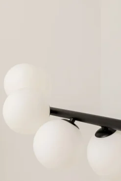 Outlet KARE Design Lampa wisząca Scala Balls Milky Black 150cm - KARE