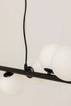 Outlet KARE Design Lampa wisząca Scala Balls Milky Black 150cm - KARE