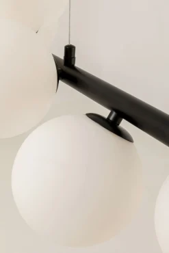 Outlet KARE Design Lampa wisząca Scala Balls Milky Black 150cm - KARE