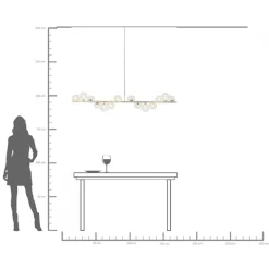 Outlet KARE Design Lampa wisząca Scala Balls 155x138 cm chromowa - KARE