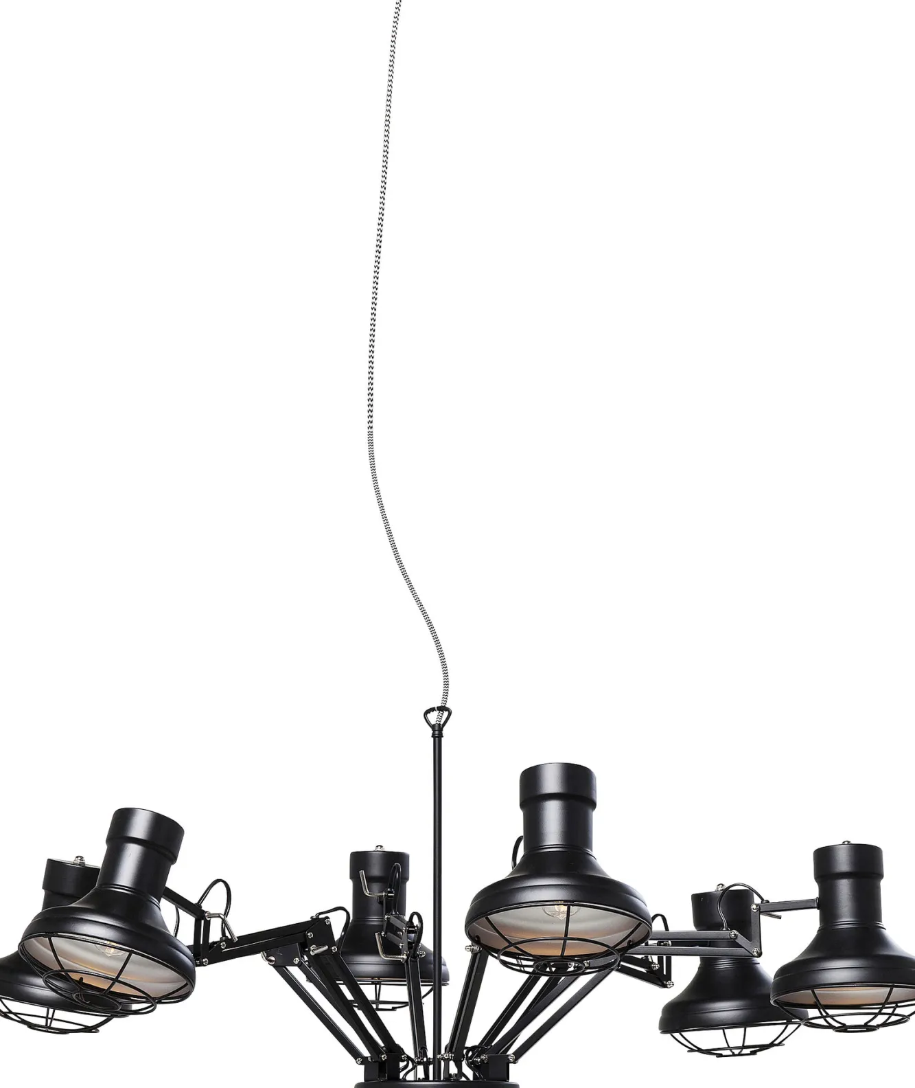 Clearance KARE Design Lampa wisząca Spider Multi 6-lite 110x60 cm czarna - KARE