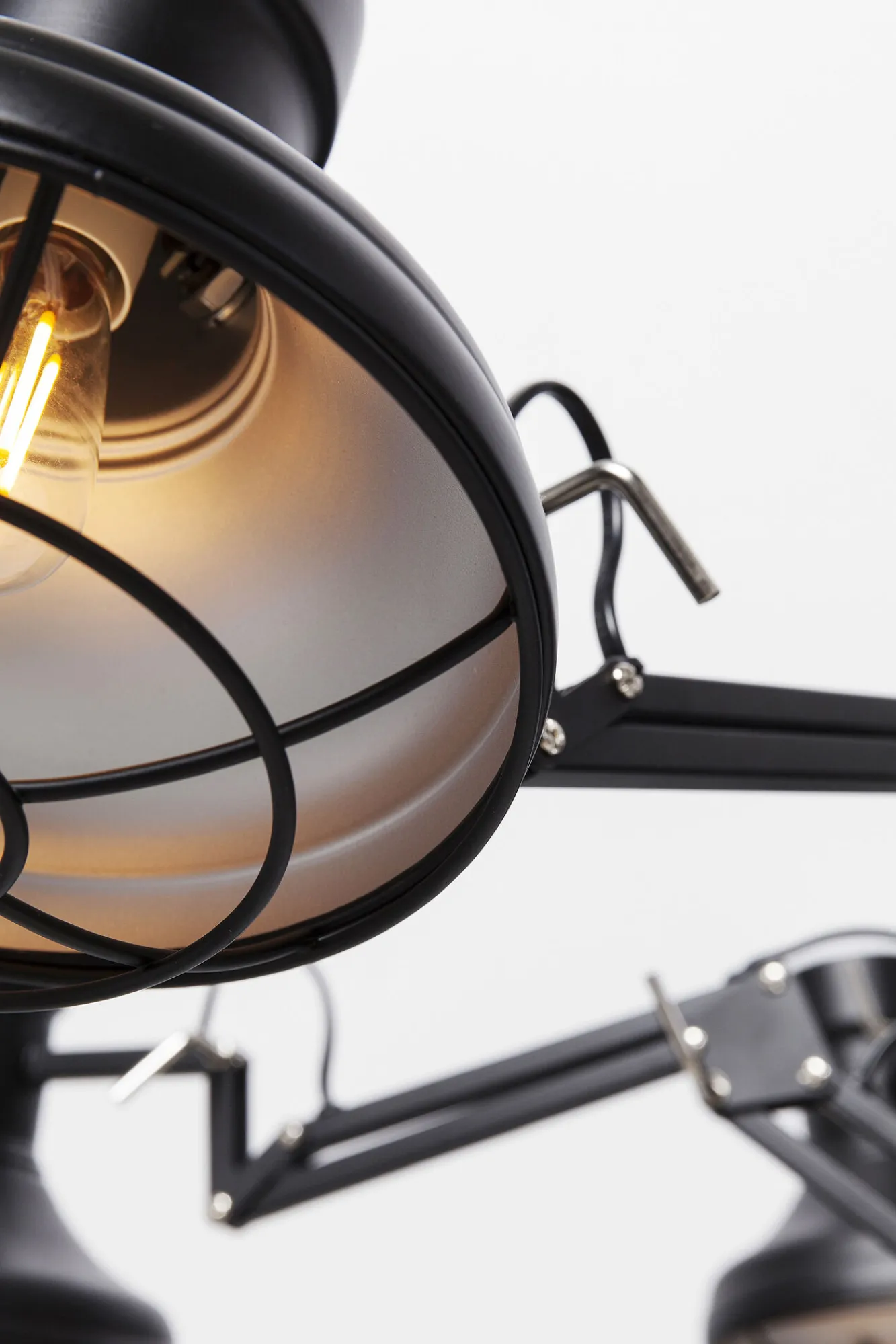 Clearance KARE Design Lampa wisząca Spider Multi 6-lite 110x60 cm czarna - KARE