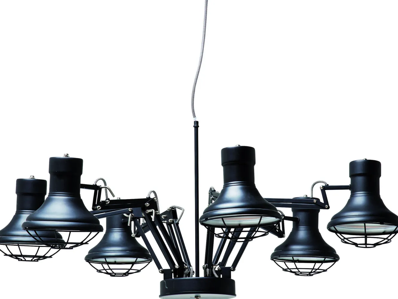 Clearance KARE Design Lampa wisząca Spider Multi 6-lite 110x60 cm czarna - KARE