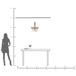 Discount KARE Design Lampa wisząca Starlight 55x70 cm kolorowa - KARE