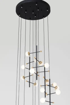 Fashion KARE Design Lampa wisząca Trapez 280 cm czarna - KARE