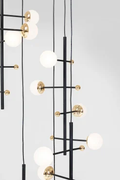 Fashion KARE Design Lampa wisząca Trapez 280 cm czarna - KARE