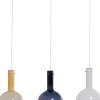 Clearance KARE Design Lampa wisząca z 3 szklanymi kloszami w różnych kolorach 99 cm - KARE