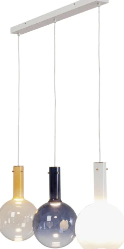 Clearance KARE Design Lampa wisząca z 3 szklanymi kloszami w różnych kolorach 99 cm - KARE