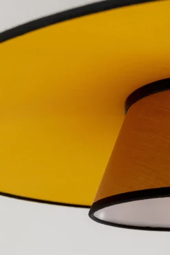 Fashion KARE Design Lampa wisząca z kolorowym kloszem podsufitka czarna Ø55 cm - KARE