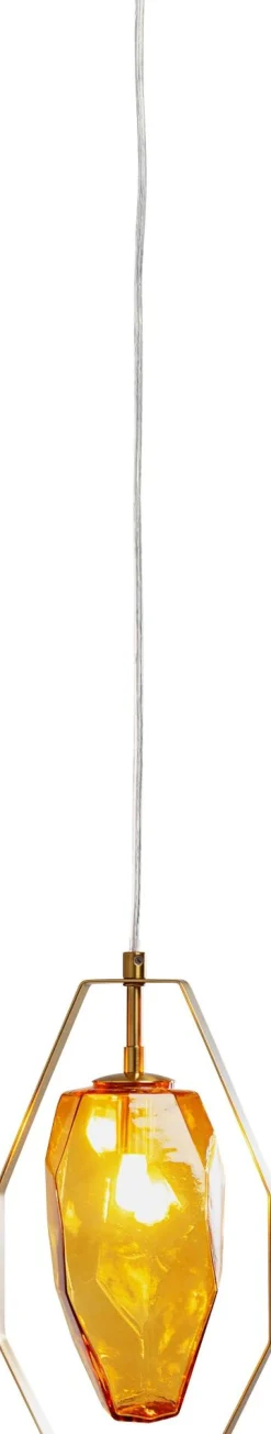 Discount KARE Design Lampa wisząca złota klosz szklany G9 17x120 cm - KARE