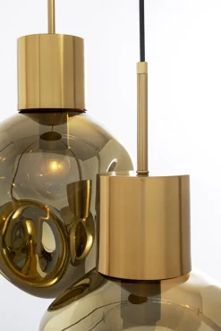 Hot KARE Design Lampa wisząca złota 3L stal i szkło Ø45x160 cm - KARE