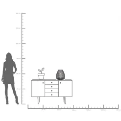 Discount KARE Design Latarenka Hayat Cone Ø33x37 cm czarna - KARE