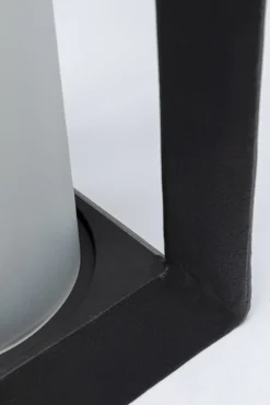 Clearance KARE Design Latarenka loft duża czarna aluminium i szło 22x61 cm - KARE