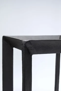 Clearance KARE Design Latarenka loft duża czarna aluminium i szło 22x61 cm - KARE