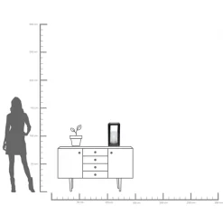 Hot KARE Design Latarenka Mabel 22x46 cm aluminium czarna - KARE