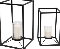 Online KARE Design Latarenki czarne loft stalowe 2-set - KARE