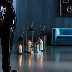 Fashion KARE Design Latarenki Giardino (4-set) srebrne - KARE