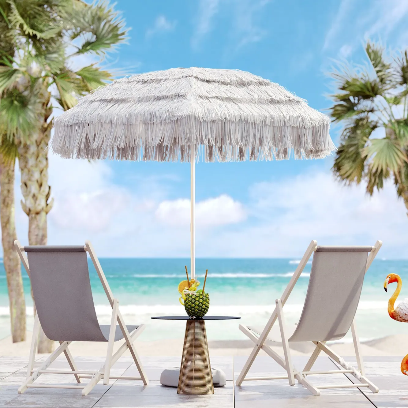 Fashion KARE Design Leżak Easy Summer 56x96 cm szary - KARE