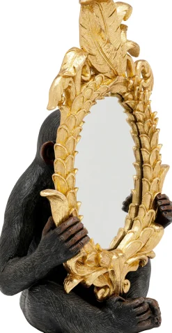 New KARE Design Lusterko złote motyw zwierzęcy małpa 22x36 cm - KARE