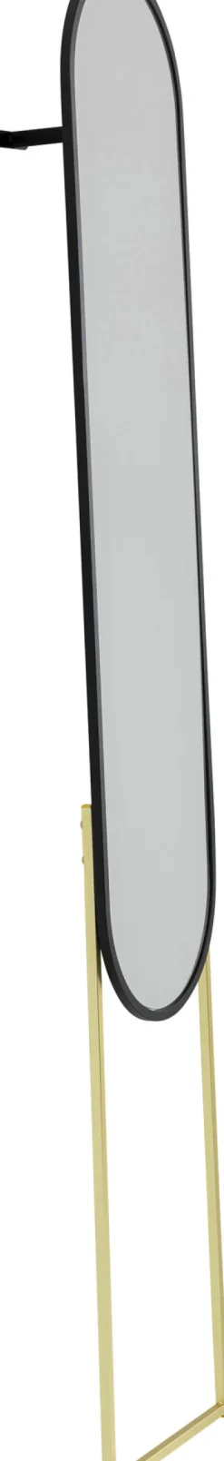 Hot KARE Design Lustro Alice 32x175 cm rama czarno-złota - KARE