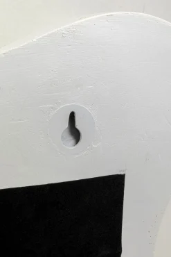 Outlet KARE Design Lustro białe z czarnymi wzorami kształt klasyczny 50x67 cm - KARE