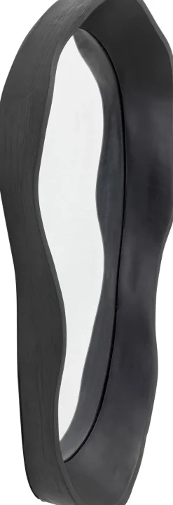 Discount KARE Design Lustro ścienne czarne loft asymetryczne 29x61 cm - KARE