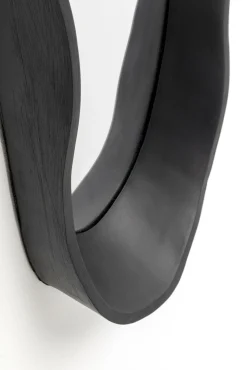 Discount KARE Design Lustro ścienne czarne loft asymetryczne 29x61 cm - KARE