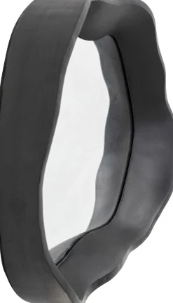 Discount KARE Design Lustro ścienne czarne loft asymetryczne 40x34 cm - KARE