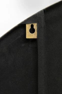 Clearance KARE Design Lustro ścienne nowoczesne rama złota 110x70 cm półkole - KARE