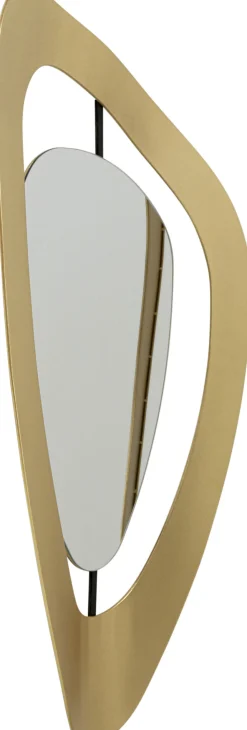 Online KARE Design Lustro ścienne ze złotą ramą stalową 57x105 cm - KARE