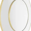 Best KARE Design Lustro ścienne ze złotą stalową ramą Ø100 cm - KARE