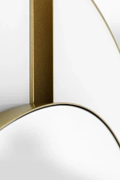 Best KARE Design Lustro ścienne ze złotą stalową ramą Ø100 cm - KARE