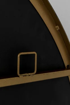 Best KARE Design Lustro ścienne ze złotą stalową ramą Ø100 cm - KARE