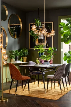 Clearance KARE Design Lustro Curve MO ∅100 cm mosiężne - KARE