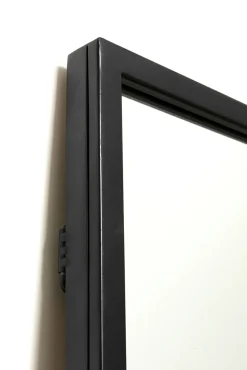 Fashion KARE Design Lustro czarne duże rama stalowa loft 90x180 cm - KARE