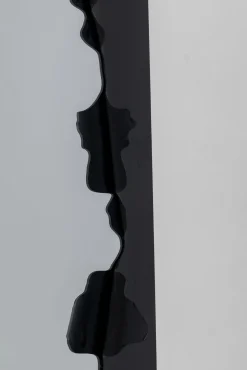 Outlet KARE Design Lustro do salonu czarne stalowe efekt eksplozji 90x90 cm - KARE