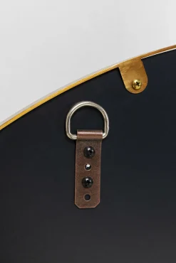 Discount KARE Design Lustro duże okrągłe czarno-złote Ø100 cm - KARE