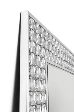 Hot KARE Design Lustro glamour do salonu srebrne stal i szkło 80x180 cm - KARE