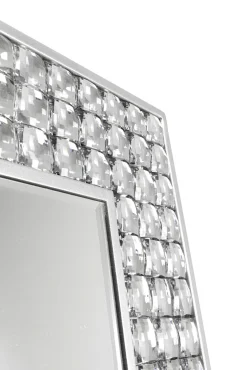 Hot KARE Design Lustro glamour do salonu srebrne stal i szkło 80x180 cm - KARE