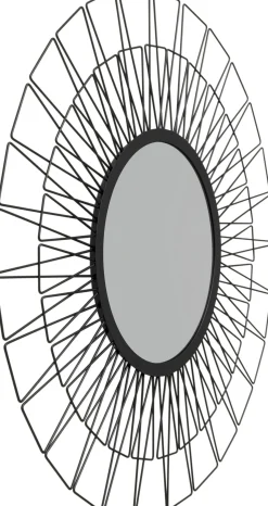 Online KARE Design Lustro okrągłe rama czarna stalowa Ø65 cm - KARE