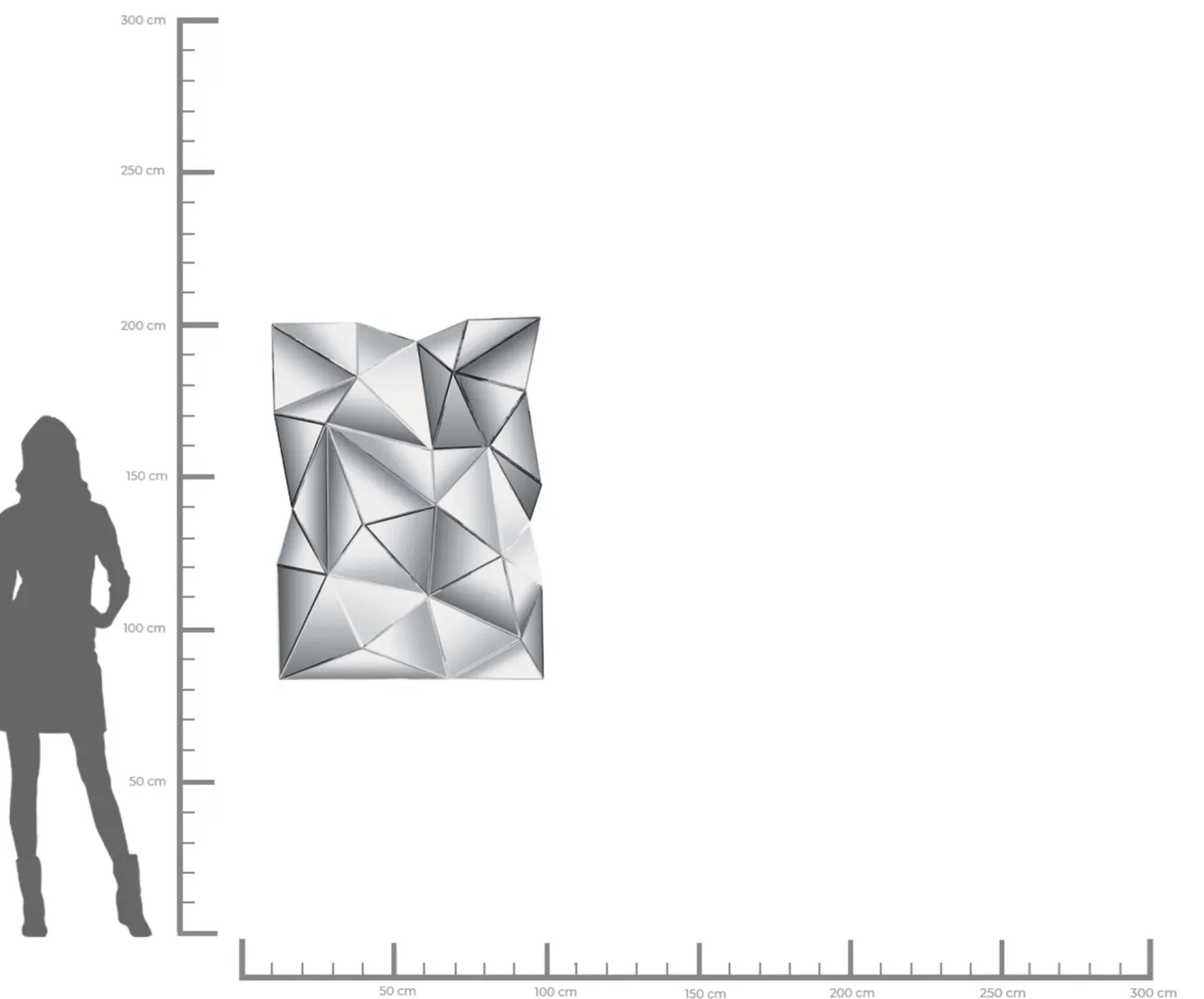 Fashion KARE Design Lustro Prisma 120x80 cm - KARE