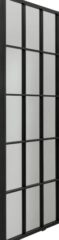 Discount KARE Design Lustro prostokątne czarne odwracalne rama stalowa 60x140 cm - KARE