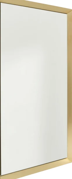 Best KARE Design Lustro prostokątne rama złota stalowa 80x120 cm - KARE