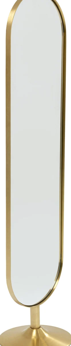 Discount KARE Design Lustro stojące Curve MO 40x170 cm mosiężne - KARE