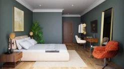 Clearance KARE Design Lustro stojące Curve Rectangular 200x70cm mosiężne - KARE