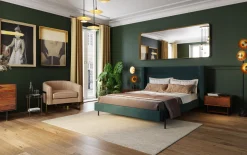 Clearance KARE Design Lustro stojące Curve Rectangular 200x70cm mosiężne - KARE