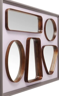 Outlet KARE Design Lustro wiszące Art Shapes 170x130 cm różowe - KARE