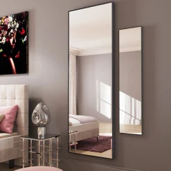 Hot KARE Design Lustro wiszące Bella 30x130 cm czarne - KARE