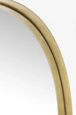 Outlet KARE Design Lustro wiszące Curve Round ∅100 cm mosiężne - KARE